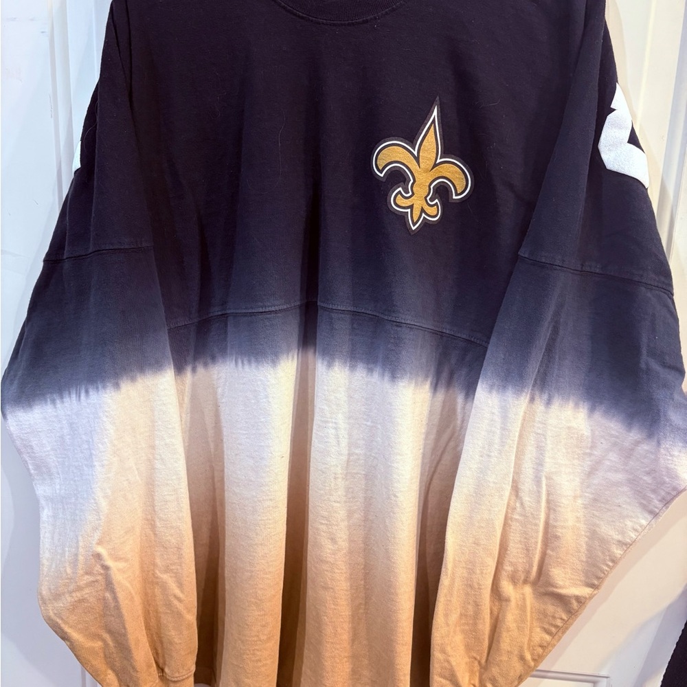 Saints Black and Gold Fleur-de-Lis Ombre Shirt